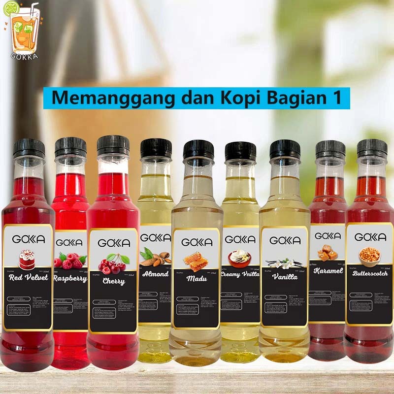 Jual GOKKA Syrup Aneka Rasa 2 Flavoured Sirup / Sirup Segala Rasa 350ml ...