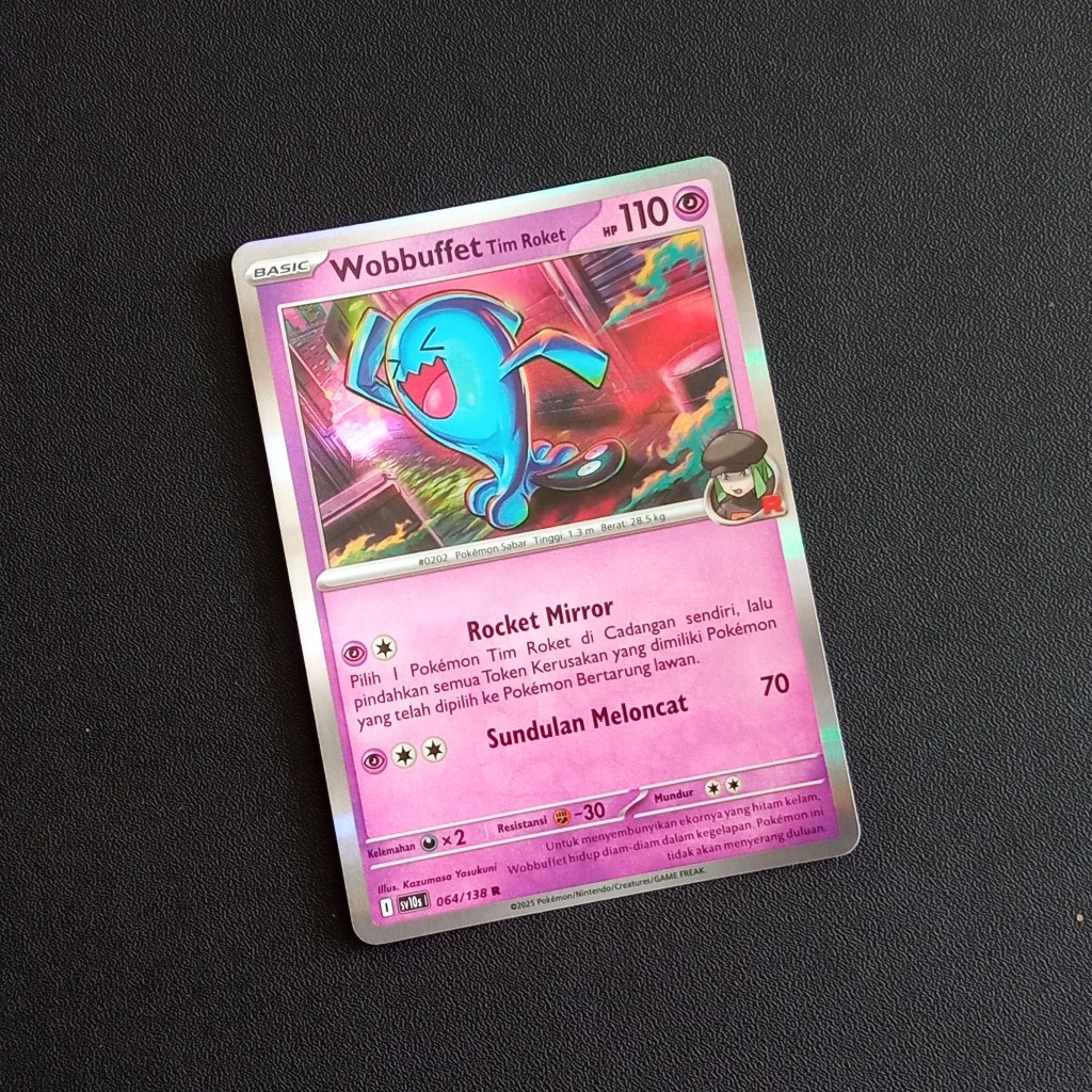 Jual Wobbuffet Tim Roket R sv10s Kehadiran Juara Pokemon TCG Indonesia ...