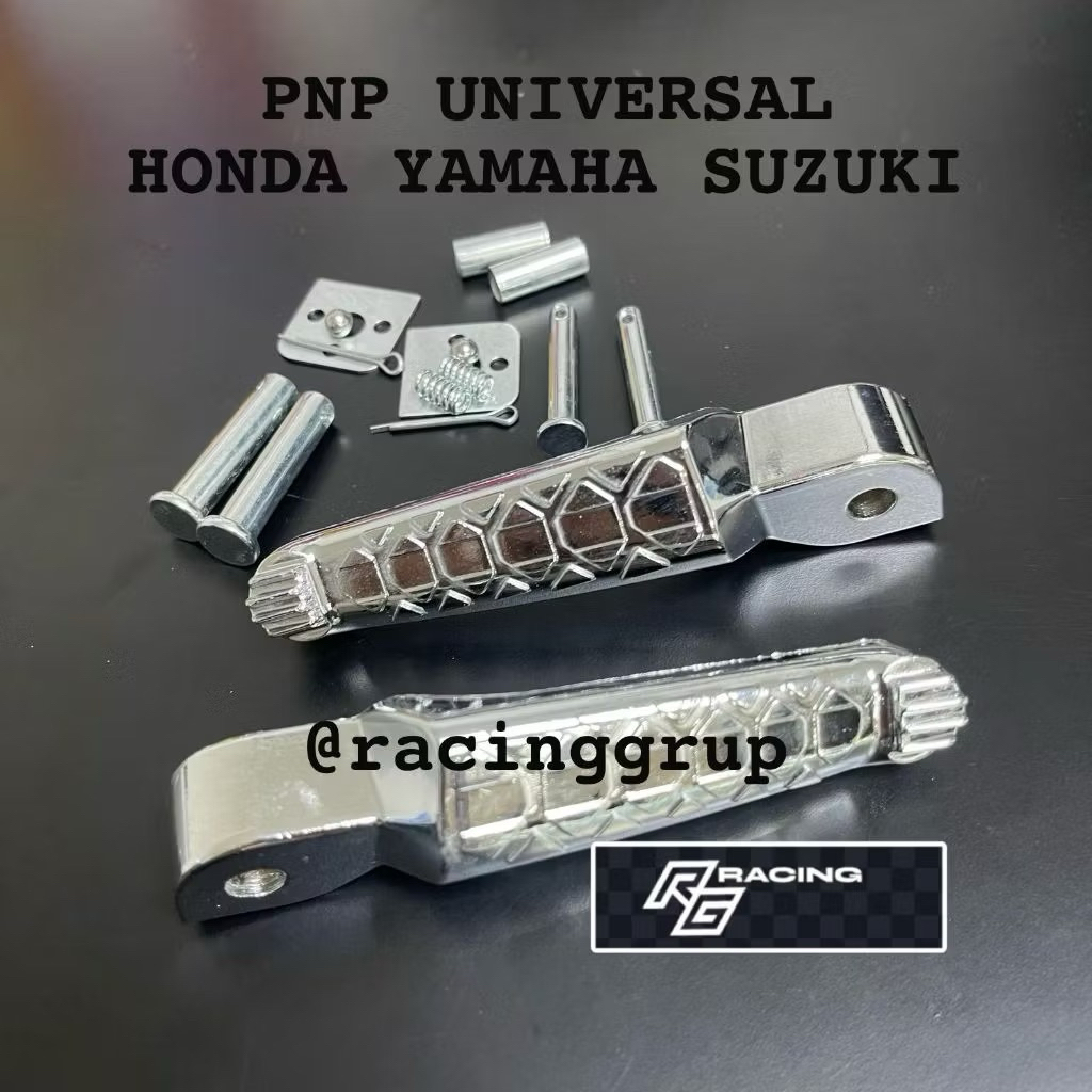 Jual Racinggrup PROMO FOOTSTEP CHROME STEP BELAKANG MATIC MATIC BEBEK ...