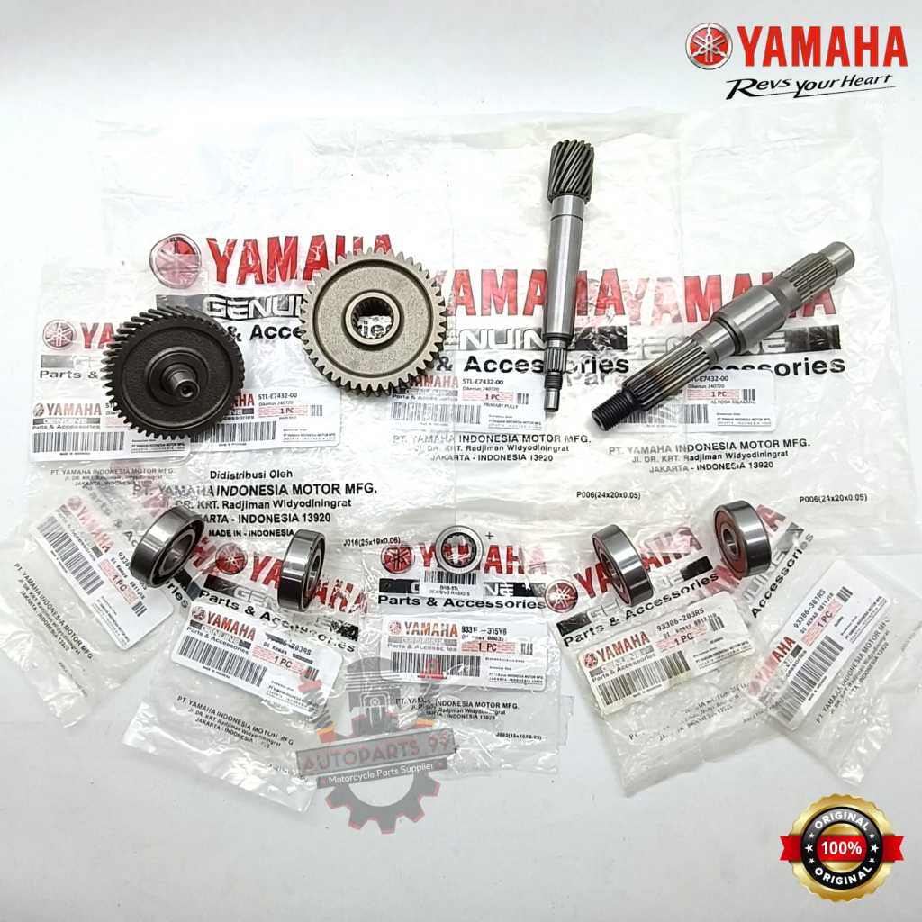 Jual Gigi Rasio Set Plus Bearing Yamaha Mio Sporty Smile Soul Karbu ...