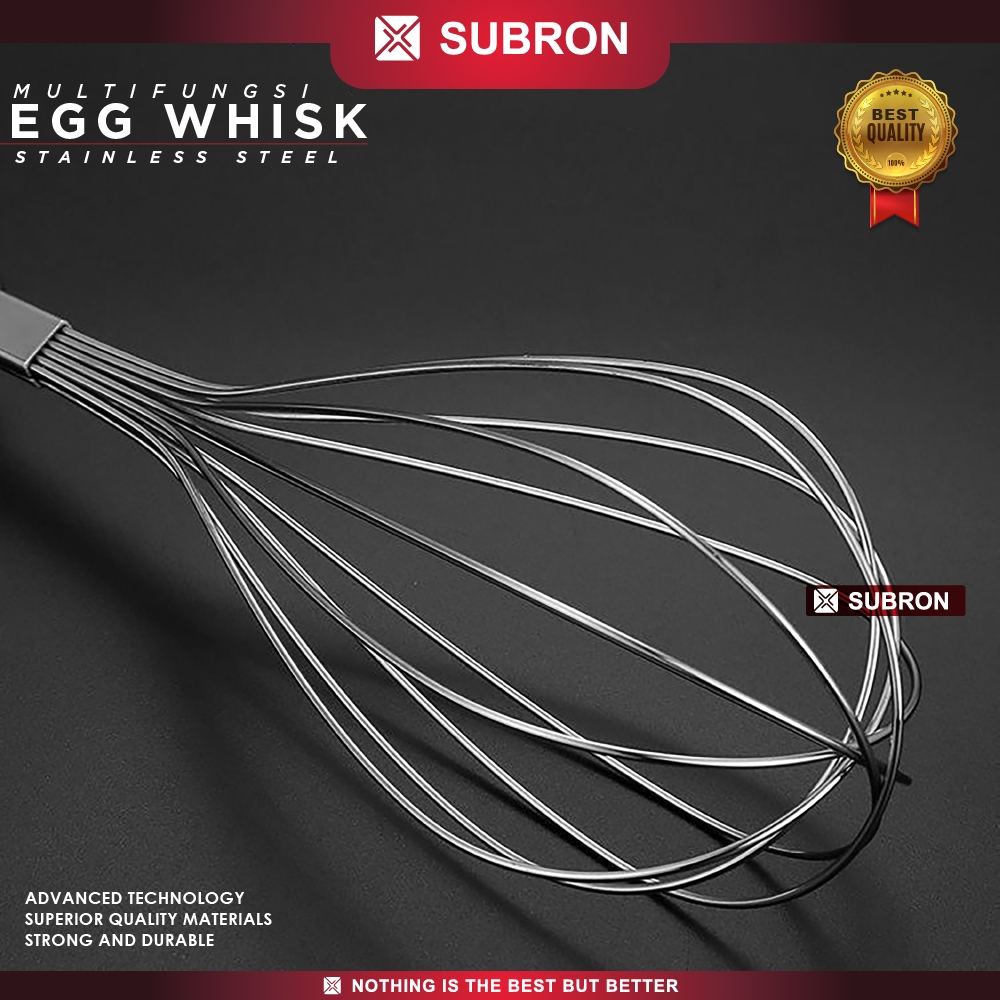Jual Subron Egg Whisk Pengocok Telur Mixer Manual Stainless Adonan Kue ...