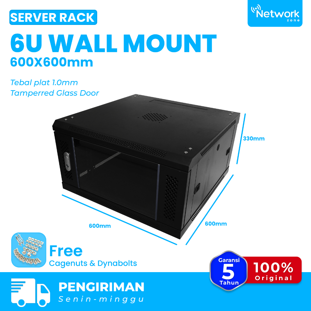 Jual Rack Server 6U Wall Mount 600x600mm | Shopee Indonesia
