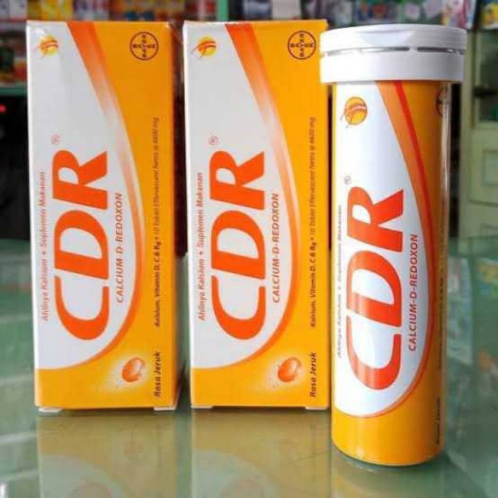 Jual CDR MULTIVITAMIN SUPLEMEN KALSIUM Isi 10 TABLET EFFERVESCENT / CDR ...