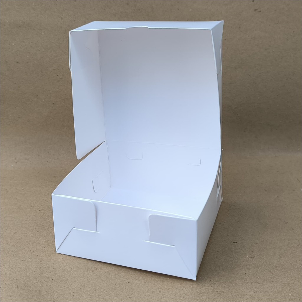 Jual Box Roti Ivory/Putih Polos 11 x 11 x 5 Kemasan / Dus Donat Premium ...