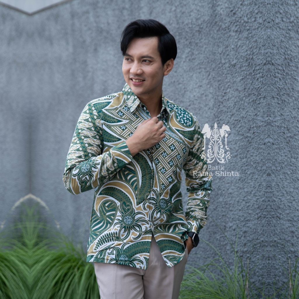 Jual Batik Rama Shinta Motif Adijati Kemeja Batik Lengan Panjang Pendek ...