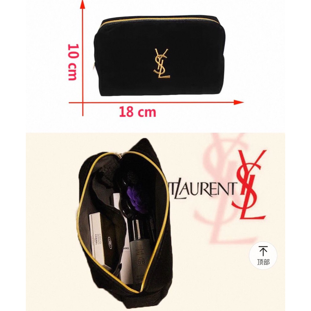 Jual ysl pouch hitam | Shopee Indonesia