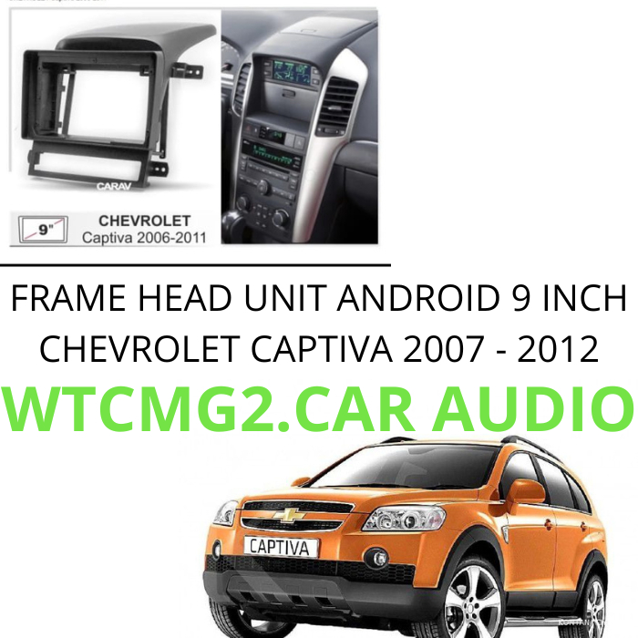 Jual frame head unit android 9 inch plug and play chevrolet captiva ...