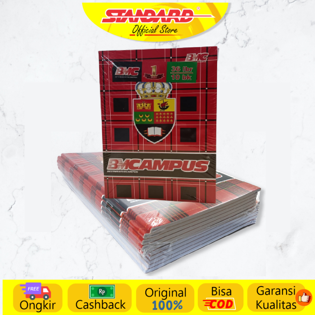 Standard - Buku Tulis Campus 36 Lbr / Pak ( Buku Tulis ) (7)