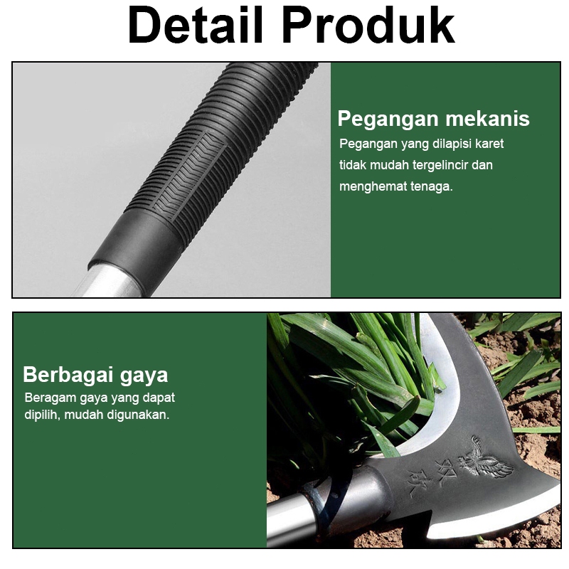 Jual Szgzd 40/60/80CM Sabit Arit Rumput Baja Asli Sabit Kapak Ganda ...