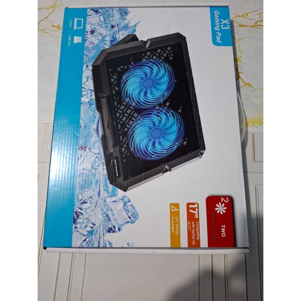 Jual Notebook Coller Fan RGB - Laptop Cooling Pad Gaming X3 coolpad ...