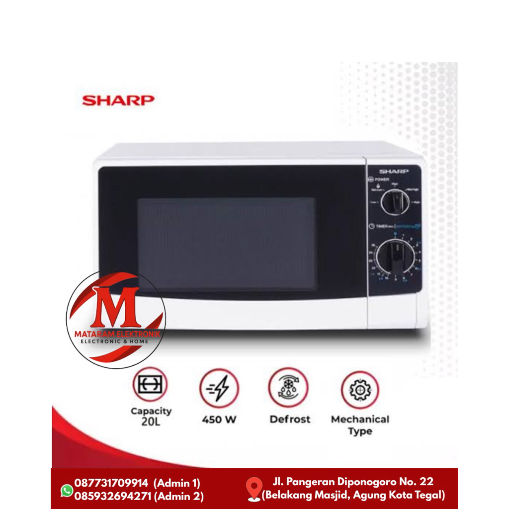 Jual Sharp Microwave Oven 20 Liter R 220MA WH R220 MA -WH R-220 MA R ...