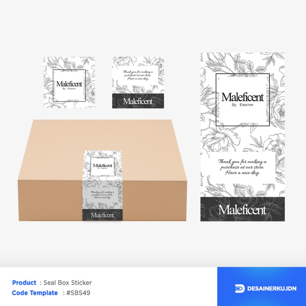 Jual Sticker Seal Box Custom FREE DESIGN | Stiker Segel Box Hampers ...