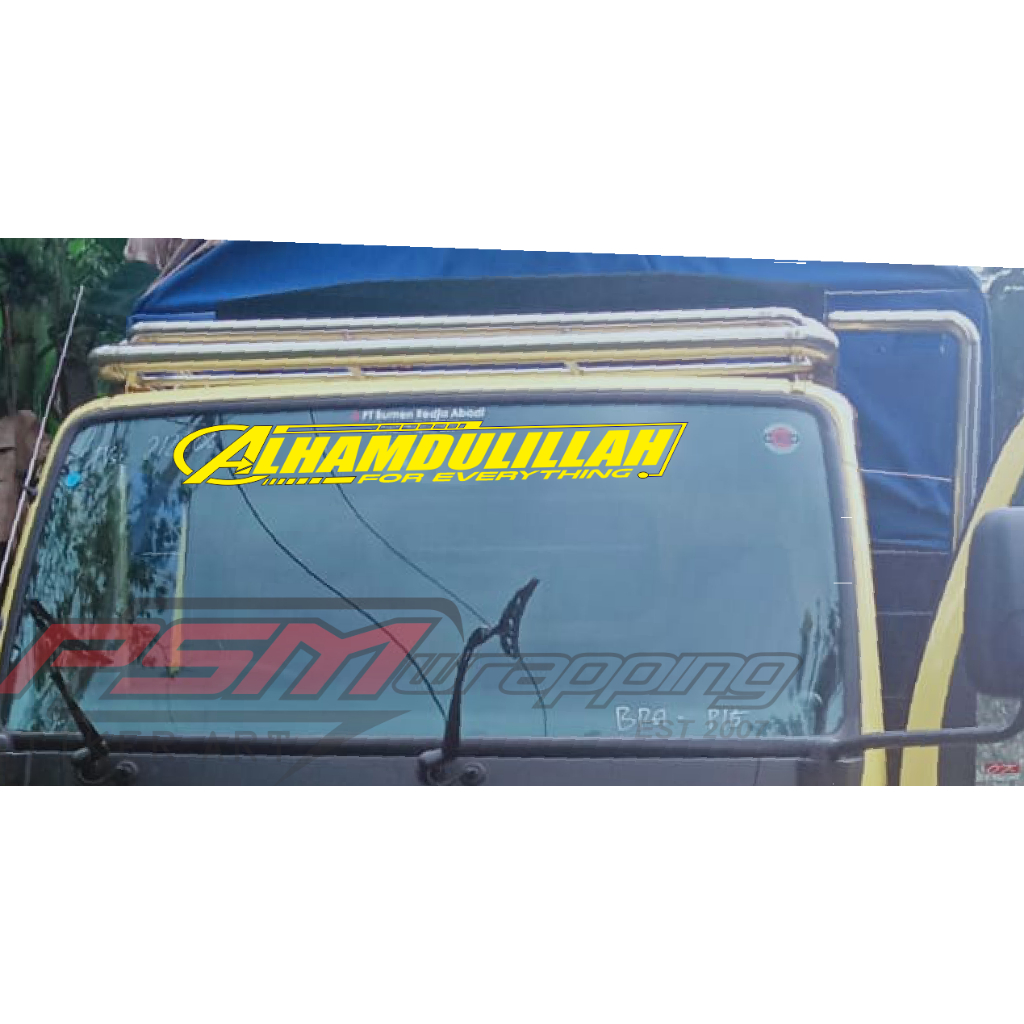 Jual STICKER CUTTING BISMILLAH KACA TRUCK CANTER PICK UP STIKER ...