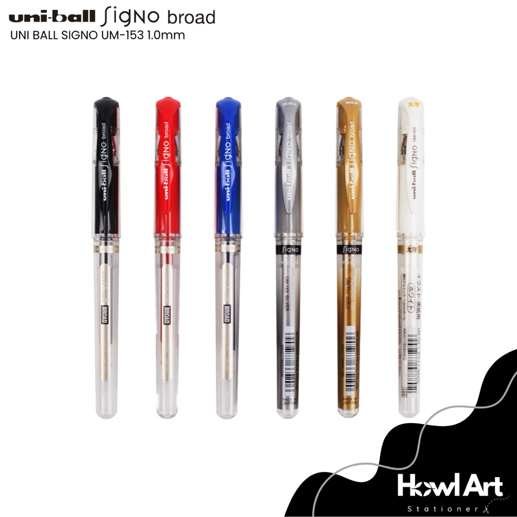Jual Pulpen Gel UniBall Signo Broad UM-153 1.0mm | Shopee Indonesia