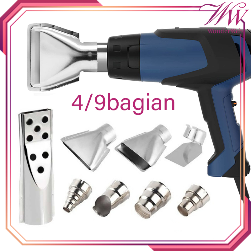 4-Piece Stainless Steel Heat Gun Nozzle Kit – Precision Attachments For 35mm Hot Air Stations, Shrink Wrap, Crafting, Auto Repair