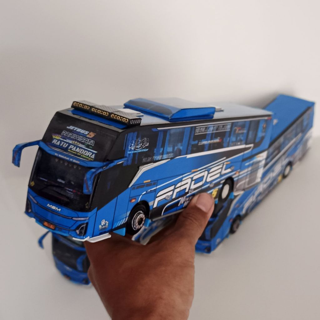 Jual miniatur bus msm fadel ratu pandora papercraft skala 43 | Shopee ...