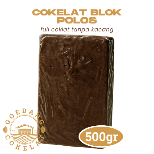 Jual Goedang Cokelat | Cokelat BLOK POLOS 500gr | Cokelat tanpa Kacang ...