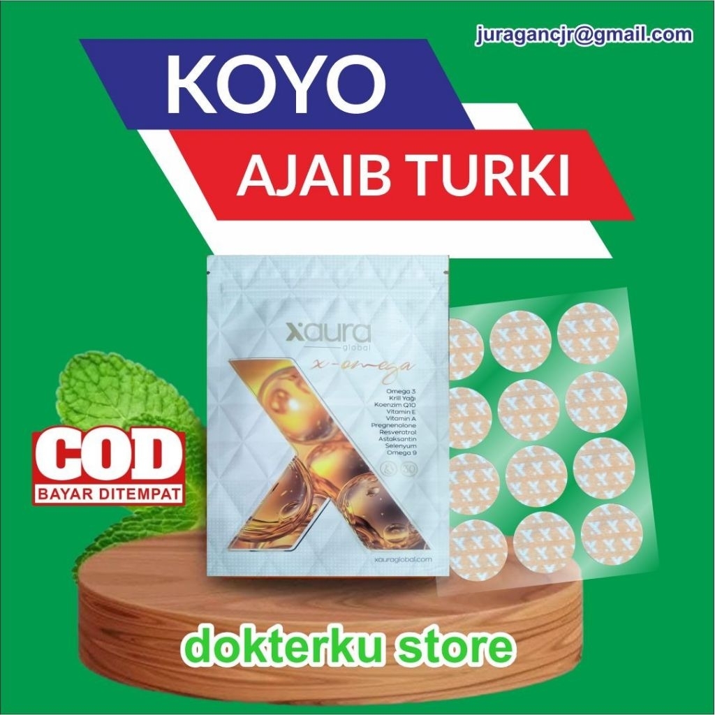 Jual OMEGA3 PATCH TRANSDERMAL ORIGINAL XAURA | 15 PCS | Shopee Indonesia