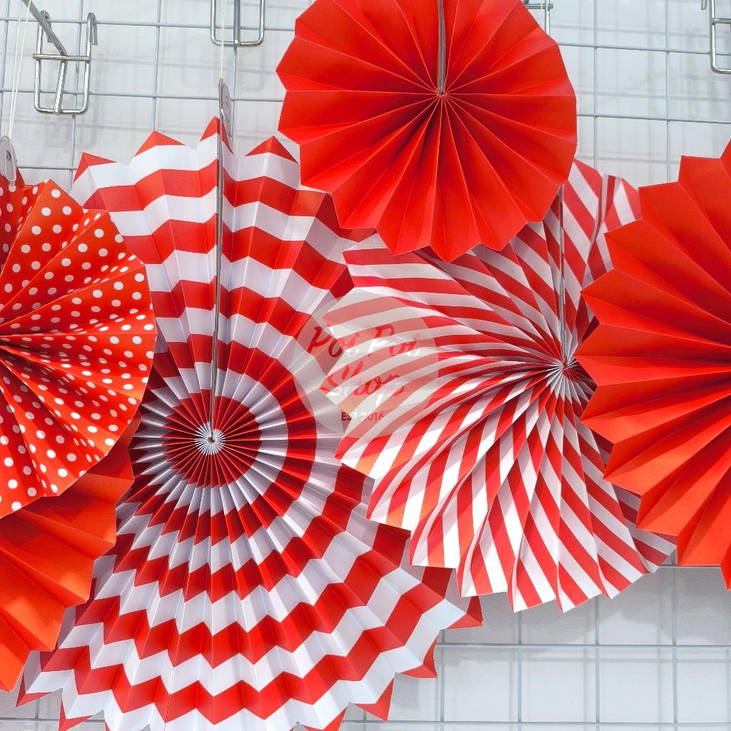 Jual Ornamen Kertas Backdrop 17 Agustus Merah Putih Paperfan Hiasan ...