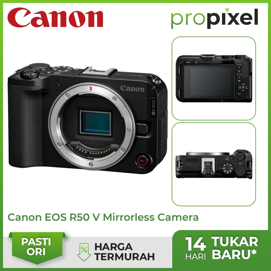 Jual Canon EOS R50 V Kamera Mirrorless Body Only Garansi Resmi | Shopee ...