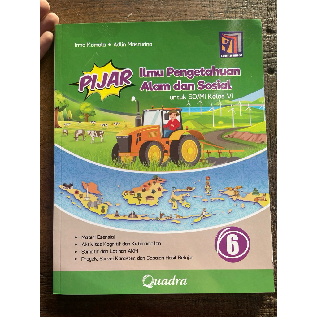 Jual PIJAR ILMU PENGETAHUAN ALAM DAN SOSIAL UNTUK SD/MI KELAS 6 QUADRA ...