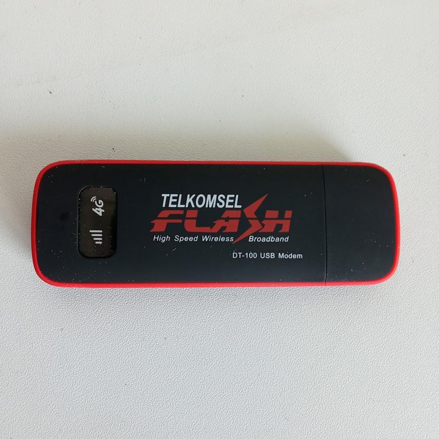 Jual USB Modem Telkomsel Flash Advance Dt-100 4G LTE 100mbps | Shopee ...