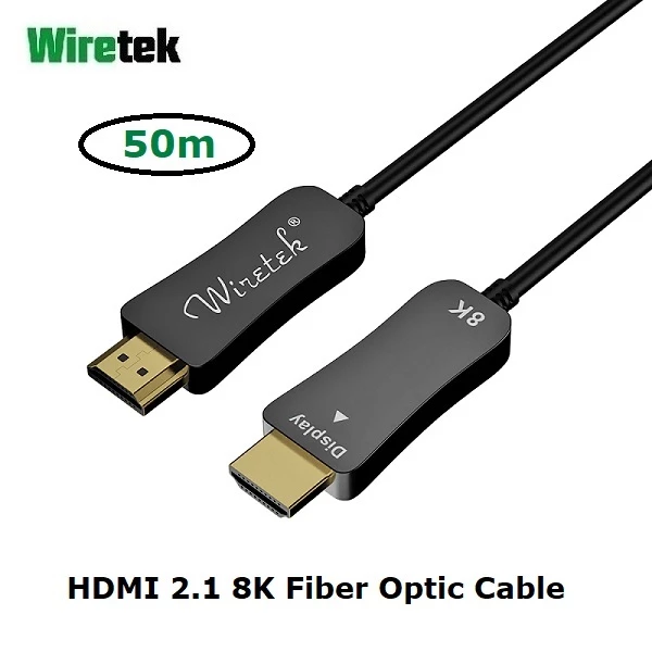 HDMI 2.1 Ultra High Speed HDMI 8K 60Hz Fiber Optic Cable 50 meter WIRETEK