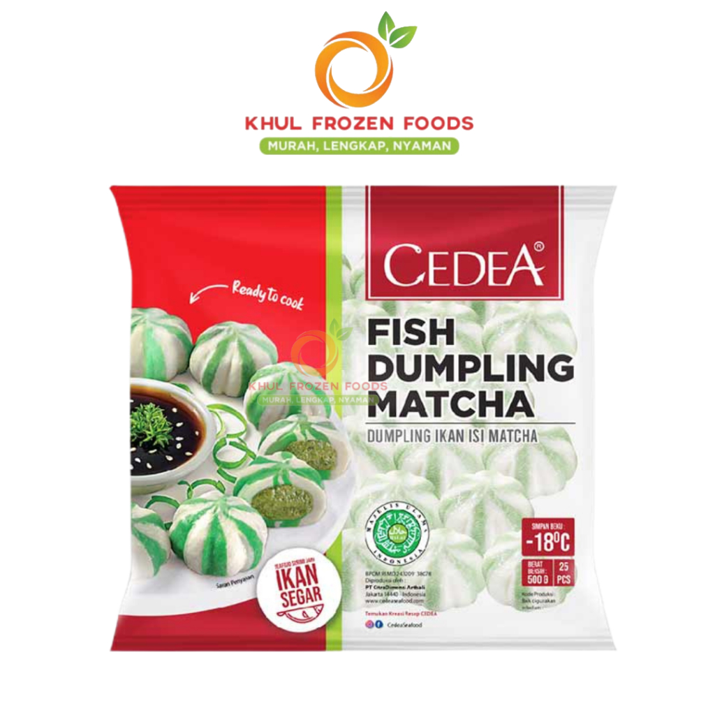 Jual Cedea Dumpling Ikan Isi Matcha 500Gr / CEDEA / cedea dumpling ...