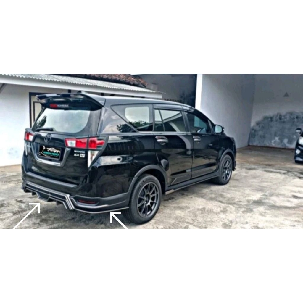 Jual diffuser tambahan bodykit belakang innova reborn venturer facelift ...