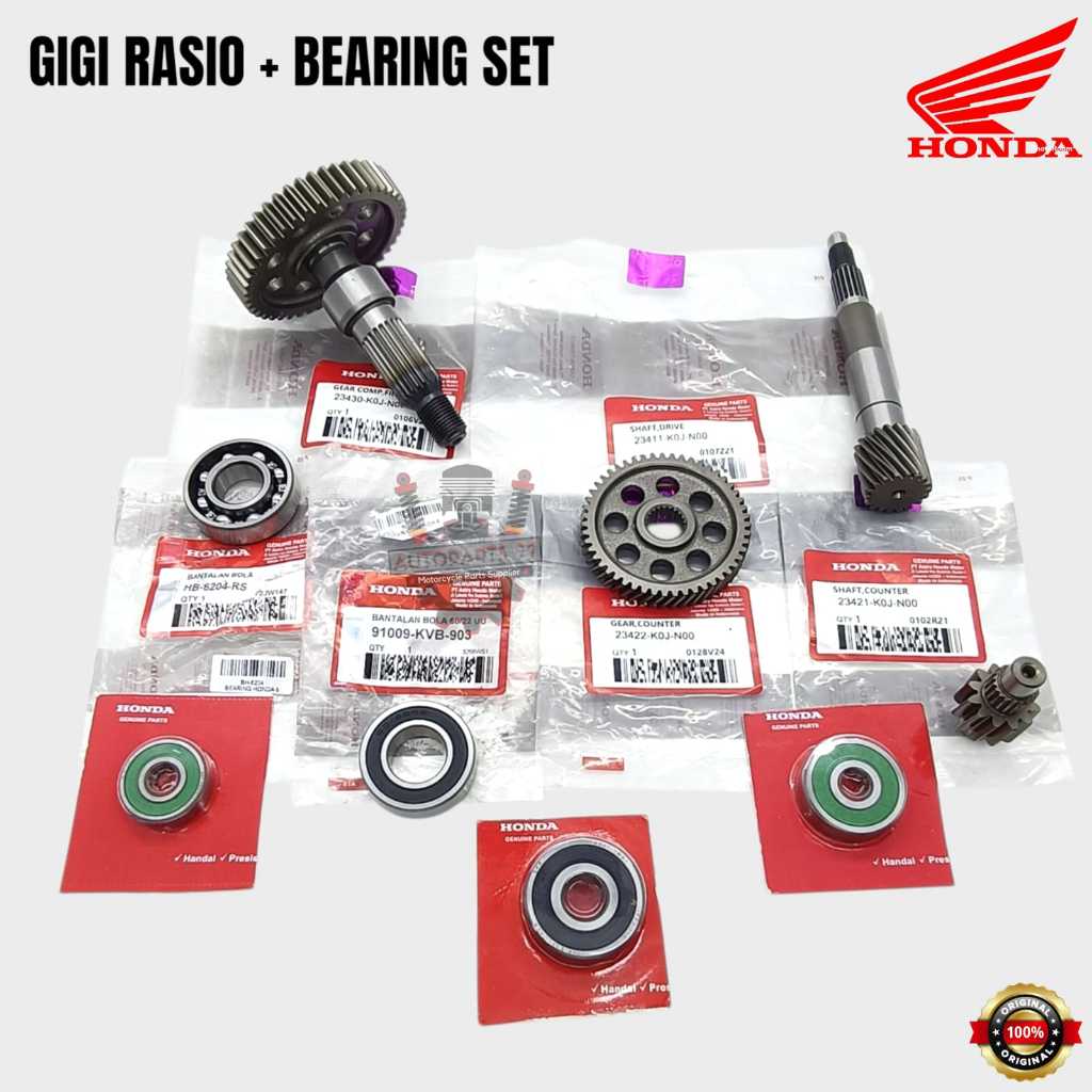 Jual Gigi Rasio Set Plus Bearing Honda BeAT Deluxe Street Led All New ...