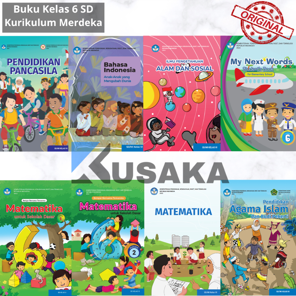 Jual Buku Paket Kelas 6 SD Kurikulum Merdeka Pelajaran Sekolah Revisi ...