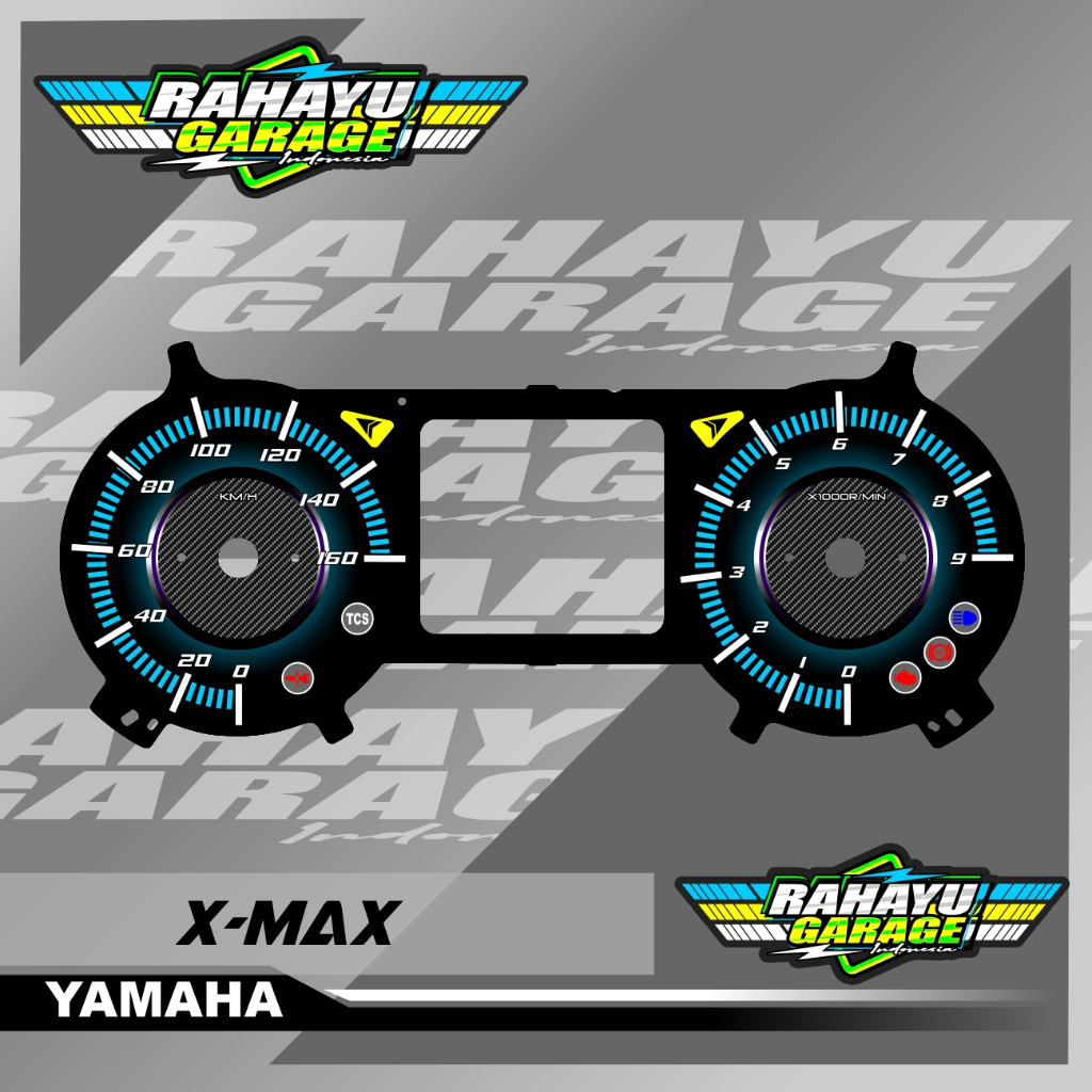 Jual papan speedometer custom yamaha x-max panel spidometer custom ...