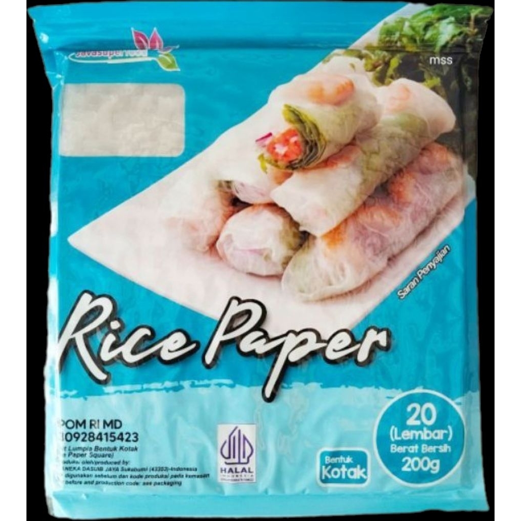 Jual Rice Paper Java Superfood - Isi 20lembar | Shopee Indonesia