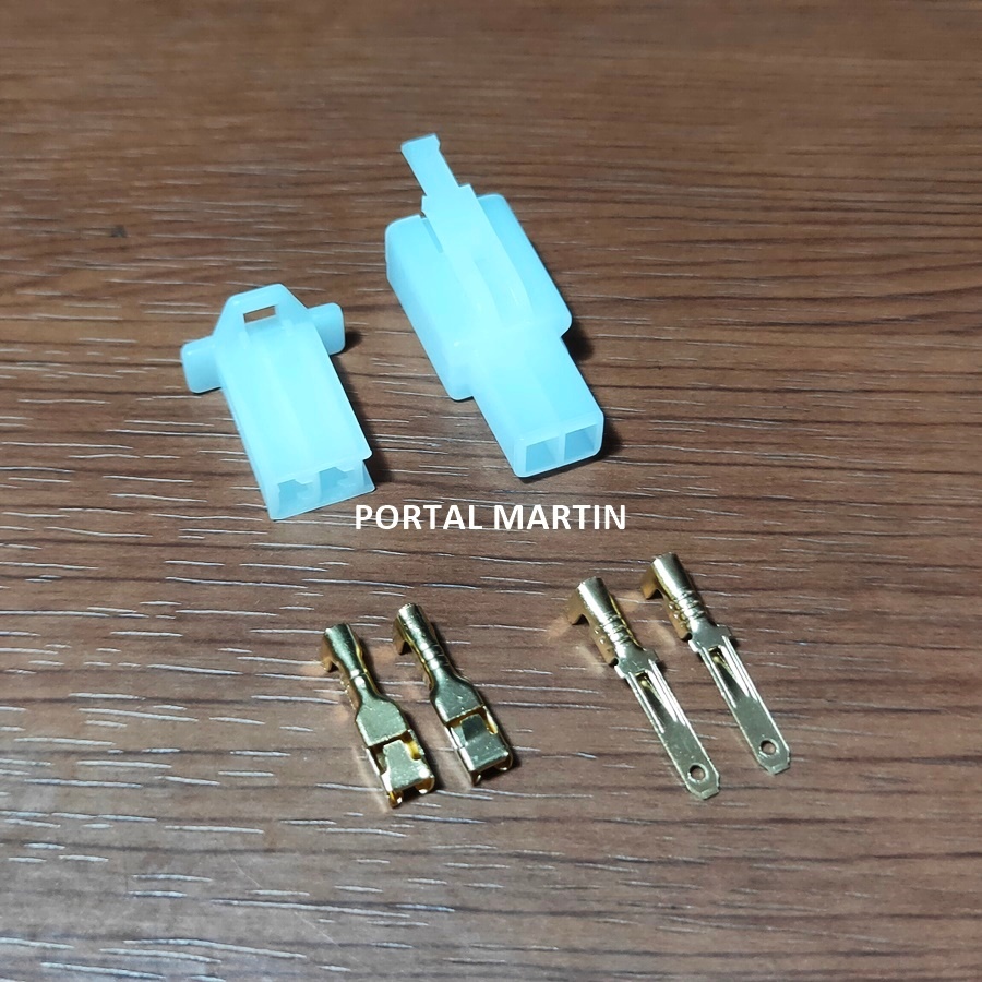 Jual Socket Motor 2 Pin Skun Kecil Male Female Harga Satuan Soket Motor ...