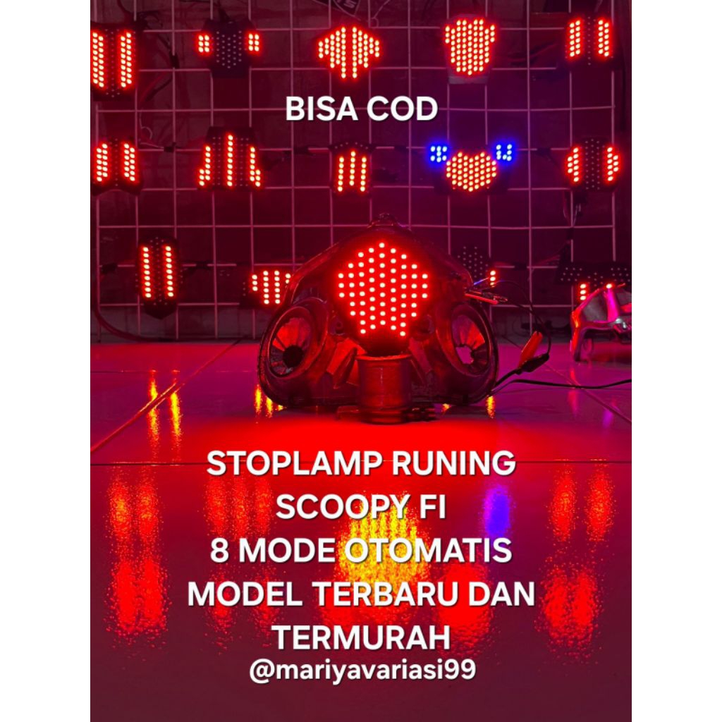 Jual STOPLAMP RUNING SCOOPY FI 8 MODE OTOMATIS MODEL TERBARU DAN ...