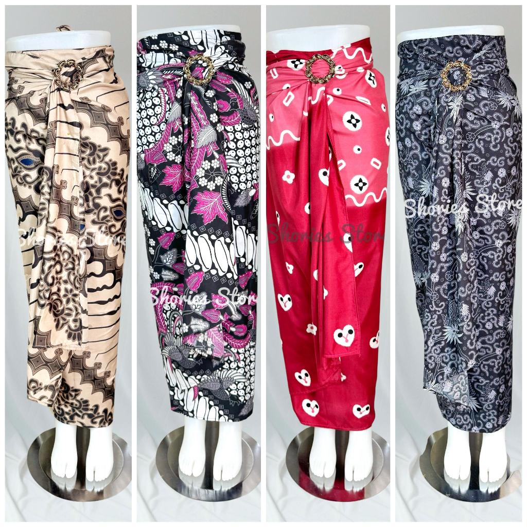 Jual Rok Lilit Batik Bawahan Kebaya Kain Serut Rok Batik Modern/Rok ...