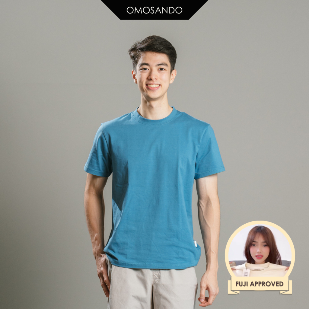 Jual Omosando Kaos Kasual Pria Premium Bahan Katun Spandex Regular Fit ...