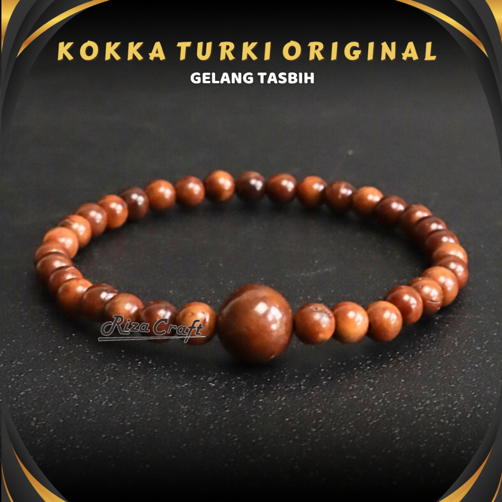 Jual Gelang Tasbih 33 Kayu Kokah Kaukah Kokka ASLI Original Arab Turki ...