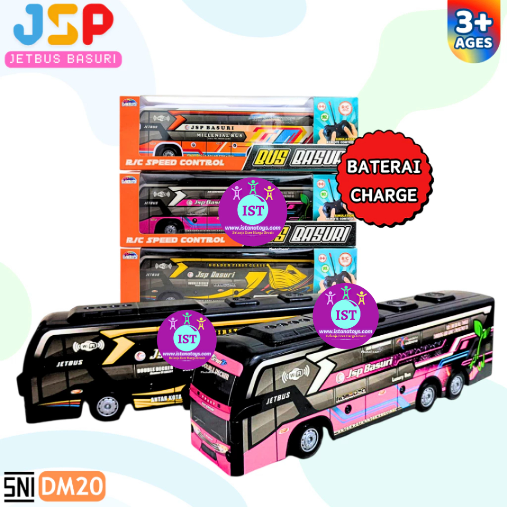 Jual COM Mainan Jetbus RC Basuri Baterai Charge Telolet DM20 | Shopee ...