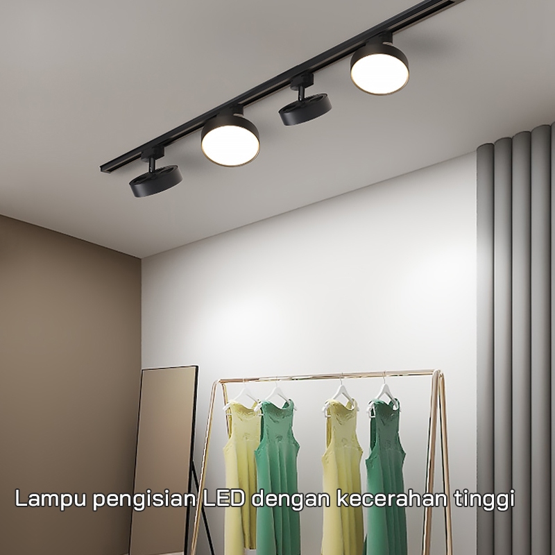 Jual Lampu LED Tracklight Spot Sorot Adjustable 12W - Hemat Listrik ...