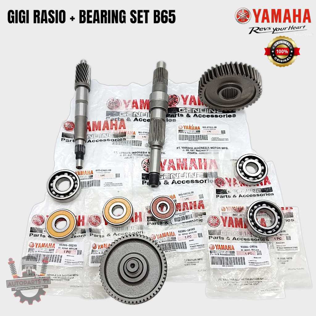 Jual Gigi Rasio Plus Bearing Set Yamaha Aerox Old New Nmax New Lexi 125 ...