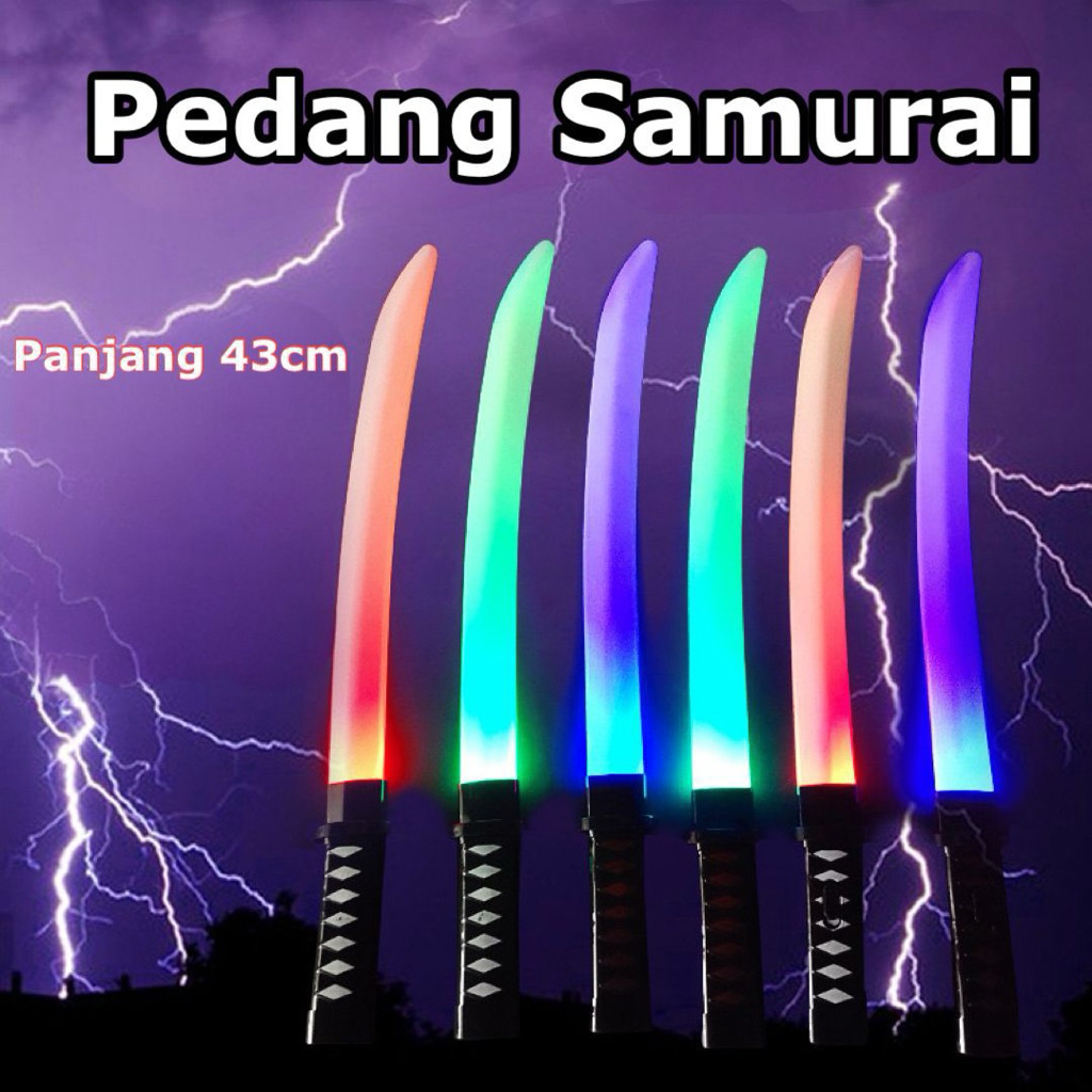 Jual mainan pedang led/pedang led ksatria/pedang anime rurouni kenshin ...