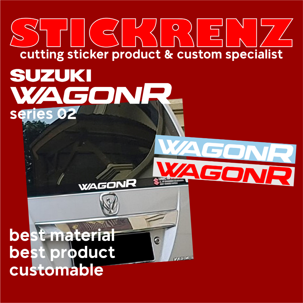 Jual Stiker, Cutting Sticker Mobil Suzuki Wagon R 02 Custom | Shopee ...