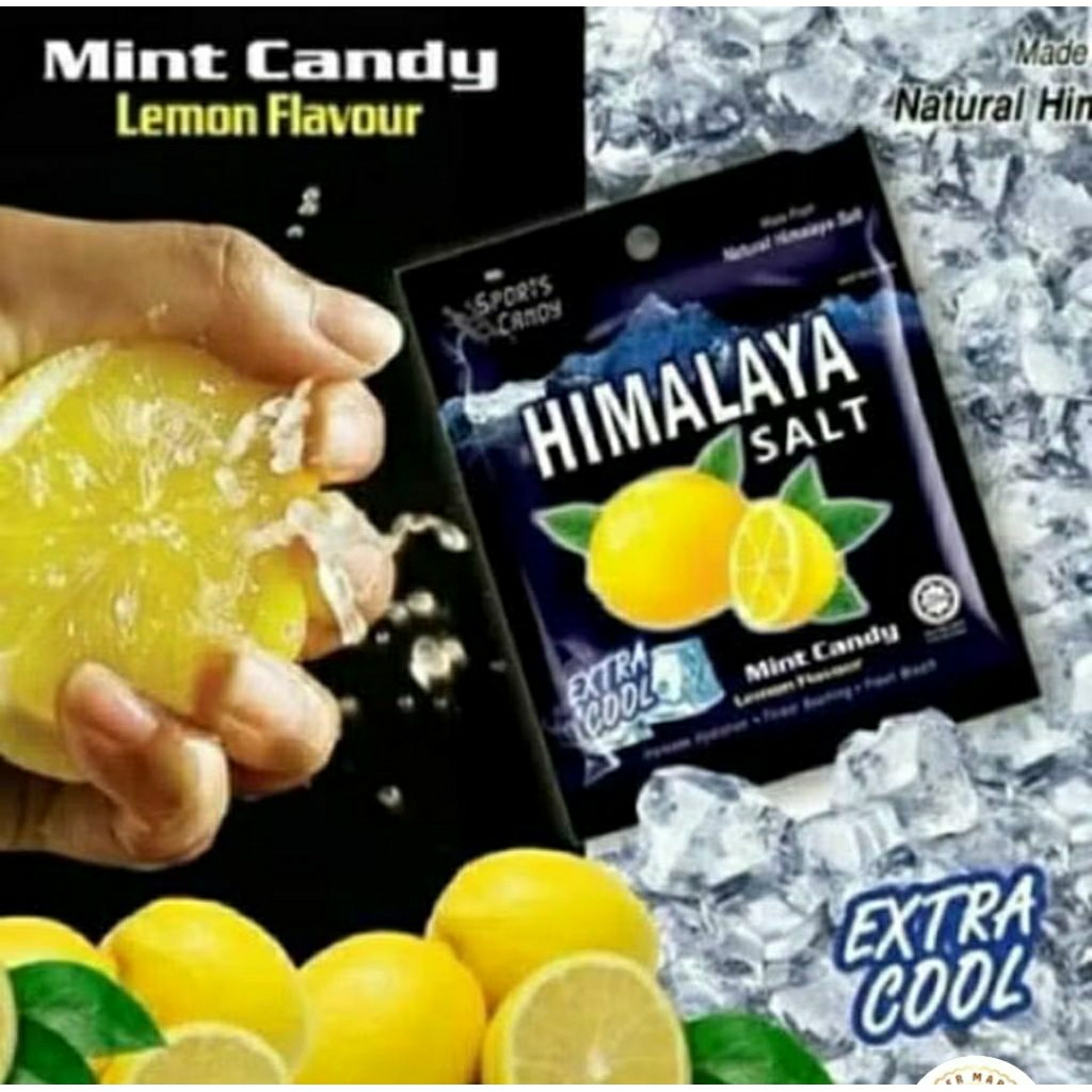 Jual PERMEN Himalaya Salt Big Foot Mint Candy Lemon Flavour 1Box × ...