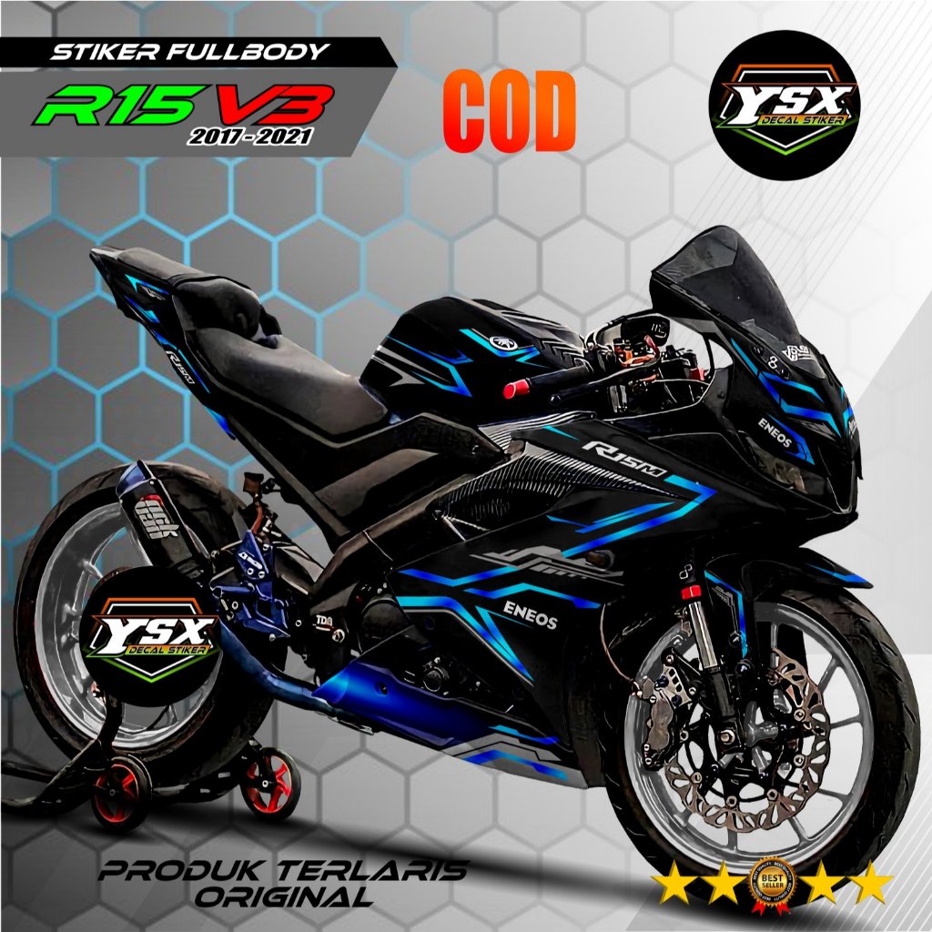 Jual Decal R15 V3 Stiker Fullbody Desain Matrixline Baru | Shopee Indonesia