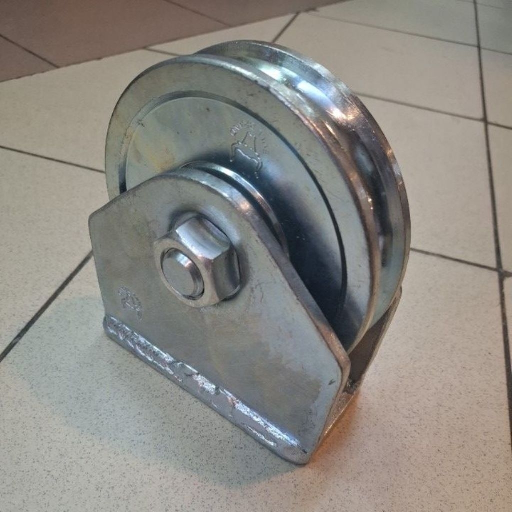 Jual roda pagar/roda gerbang /roda pagar besi/roda besi 6 inchi extra ...