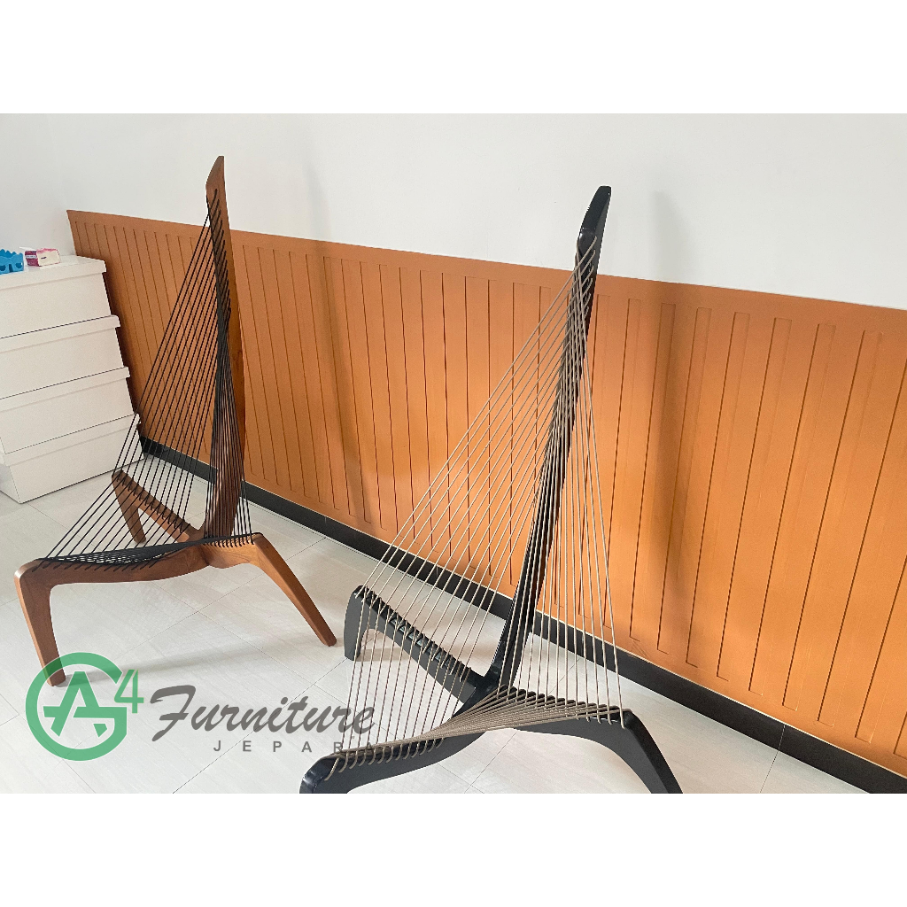Jual Kursi Minimalis Model Biola Rangka Kayu Jati | Shopee Indonesia