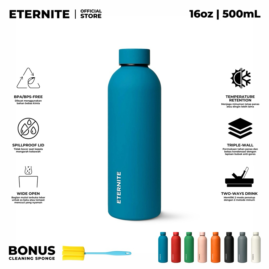Jual ETERNITE Botella 16oz [24hours Cold 24hours Hot] Insulated
