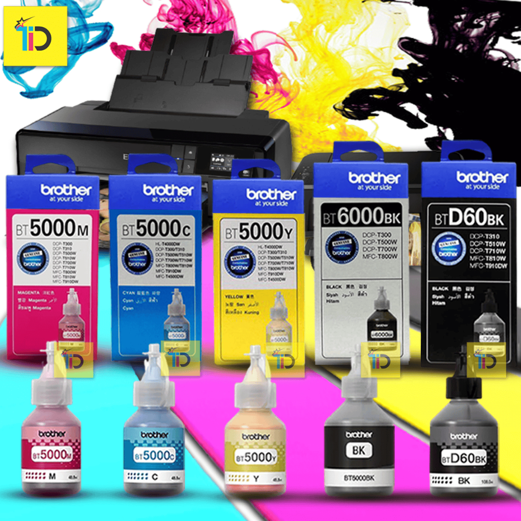 Jual Tinta printer brother bt5000 bt6000 d60bk DCP T710W DCP T300 DCP ...