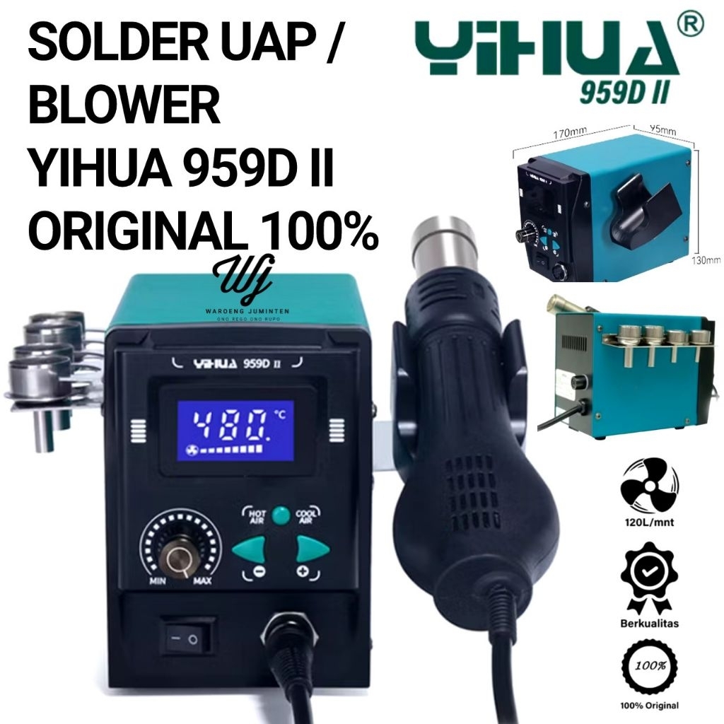 Jual YIHUA 959D II Solder UAP Blower Hot Gun SMD Rework Station ...